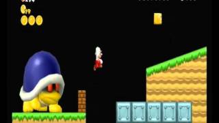 NSMB Wii Custom level by a 7 years old kid [upl. by Landrum]