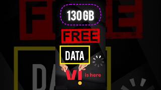 How To Get FREE 130 GB DATA on Vi  How To Claim FREE Internet shorts [upl. by Minta]