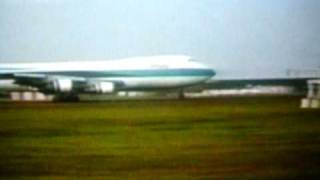 de landing van de el al cargo 747 op schiphol 4 uur voor de crash in de bijlmermeer 4 10 1992 [upl. by Burford]