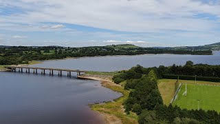 Blessington Lakes in Co Wicklow Ireland  4K Drone footage [upl. by Esekram383]