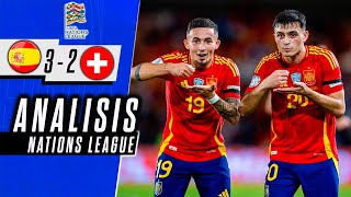 ESPAÑA vs SUIZA 32  Goles y Resumen del Partido  Nations League [upl. by Duhl52]