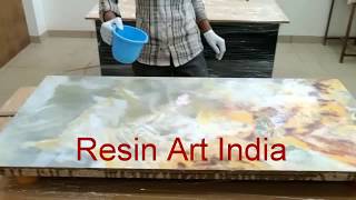 Top Coat Resin for glossy finish  Resin Art India [upl. by Moise]