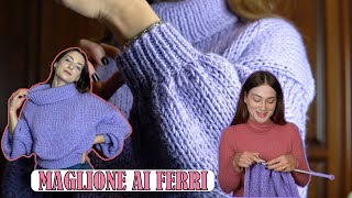 Facciamo un maglione ai ferri insieme 🧶 DevaNatura [upl. by Terrence]