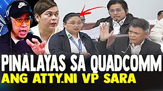 NAGALIT SI PADUANO PINALAYAS SA QUADCOMM ANG ISANG ATTY NI VP SARA DUTERTE DAHIL HINDI NAGOATH [upl. by Horan]