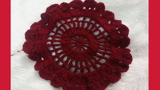 Very Simple Beginner Crochet Projects step by step simple woolen table cloth Colourfulwoolen [upl. by Naid378]