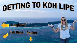 Getting to Koh Lipe  your options explained with full details of the Langkawi ferry [upl. by Brazee]