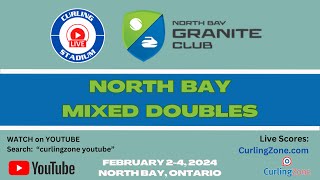 SandhamCraig vs DeGagneBreadmore  Draw 6  Curling Stadium North Bay Doubles 2 [upl. by Ecallaw]