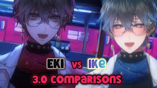 Eki vs Ike  30 Comparisons [upl. by Sokim]