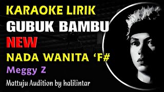 Gubuk Bambu Karaoke Lirik Nada Wanita [upl. by Spillar]