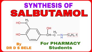 SYNTHESIS OF SALBUTAMOL [upl. by Dachi]