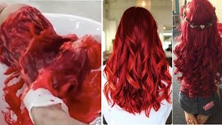 Tinta vermelha no Shampoo  Como deixar cabelo vermelho intenso  Gilmara Carvalho [upl. by Ahsiryt]