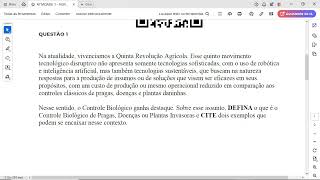 Nesse sentido o Controle Biológico ganha destaque Sobre esse assunto DEFINA o que é o Controle Bi [upl. by Erait]