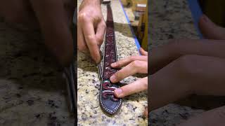 Making a Floral Tooled Leather Belt [upl. by Erdnaed]