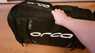 ORCA Transition Bag Triathlon Tasche mit Helmfach [upl. by Nyladnar592]