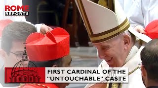 PopeFrancis appoints first cardinal from Indias “untouchable” caste [upl. by Chatwin]