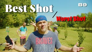 Best Shot  Worst Shot  Disc Golf Challenge  North Landing Disc Golf Course  B9 [upl. by Shellans670]