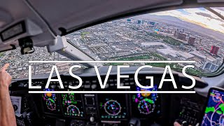 Back To Vegas  Private Jet Pilots View [upl. by Kendre126]