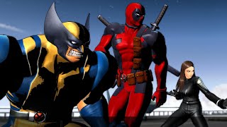 MvC3 Deadpool amp Wolverine Arcade Mode [upl. by Doxia]