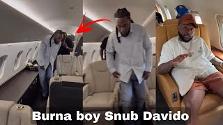 Burna boy Snubb Davido in Abuja as the Both Arrive with their Private Jets Davido want Peace [upl. by Farleigh838]