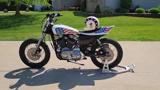 Harley Davidson XR 750 Evel Knievel replica with helmet Ebay NO RESERVE Auction [upl. by Chansoo]