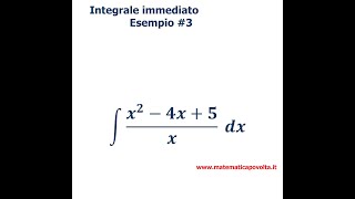 Integrali Immediati  Esempio3 [upl. by Theone]