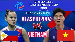 PHILIPPINES vs VIETNAM  2024 FIVB Volleyball Challenger Cup Womens  LIVE Score [upl. by Geri845]