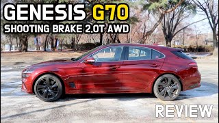 2023 Genesis G70 Shooting brake review  Finally Korean car company builds wagon [upl. by Bumgardner]