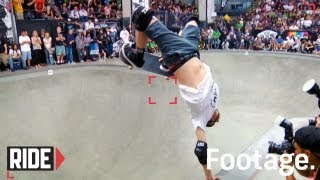 Tony Hawk Pedro Barros Steve Caballero and More  ProTec Pool Party 2012 Highlights [upl. by Adlemy855]