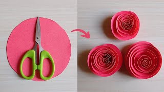 Very Easy Paper Flower Craft  Paper Flower Making Step By Step 💞 [upl. by Lawford698]