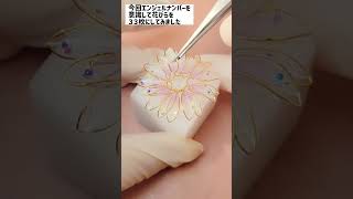 【ディップアート】透明感溢れるダリアのネックレスを作りました♡ ハンドメイド アーティスティクワイヤー レジン アクセサリー shorts [upl. by Ahcarb]