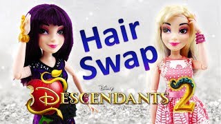 Disney Descendants 2 Movie Isle Style Switch Mal Doll Review [upl. by Froh]