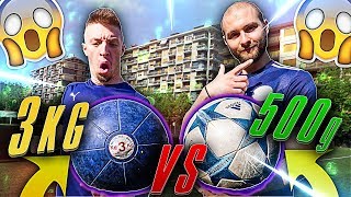 Palla DA 3Kg VS Palla DA 500g  Soccer Ball Test [upl. by Eicnan923]