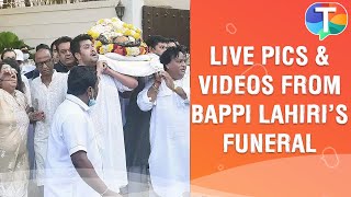 Bappi Lahiri funeral Live pictures amp videos from the singer  composers last rites [upl. by Salomone]