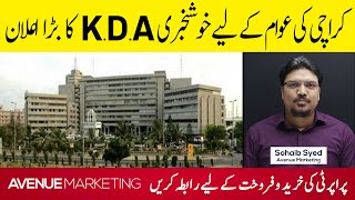 KDAs Big News for Karachi Residents  Avenue Marketing [upl. by Nnaael]