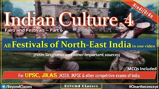 Indian Culture and Heritage 04 Fairs and Festivals 6 UPSC JKAS JKSSB JKPSC NDA etc [upl. by Nairahcaz955]