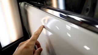 400 Paintless Dent Repair  Nissan Armada HighStrength Steel Door [upl. by Nymzaj807]