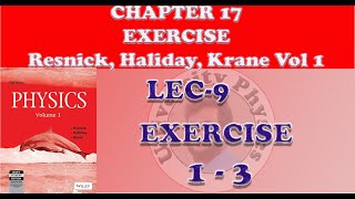 Exercise 17 Resnick Halliday Krane volume 1  Exercise 1 to 3 Chapter 17  Oscillations [upl. by Sillad879]