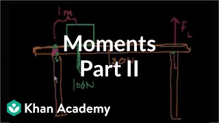 Moments part 2  Moments torque and angular momentum  Physics  Khan Academy [upl. by Cathey634]