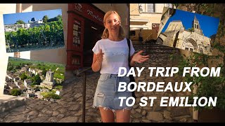 Day trip from Bordeaux to St Emilion  a beautiful UNESCO place in France [upl. by Ellierim]