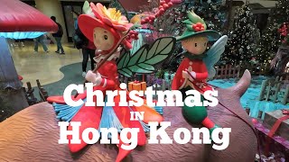 Christmas decoration in Hong Kong shopping malls Walking tour [upl. by Kcirb]