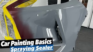 Car Painting Basics How to Use a Primer Sealer [upl. by Derdlim]