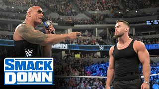 FULL SEGMENT  The Rock returns to dismantle Austin Theory SmackDown highlights Sept 15 2023 [upl. by Akinej913]