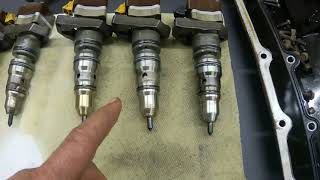 9903 Ford 73 Powerstroke EASY injector removal [upl. by Enimassej244]