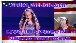 Amira Willighagen  Live in Concert  Nella Fantasia  REACTION  Unreal  definitely the better one [upl. by Nowed532]