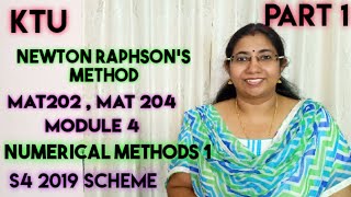 Newton Raphsons Method  Numerical Methods 1  MAT202  MAT204  Module 4  Part 1 [upl. by Barsky]