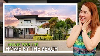 Fully Furnished Corner Beach House with Pool in Batangas  House Tour 138 [upl. by Atlanta]