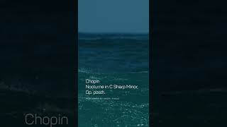 Classical Piano amp Relaxing Sea Views  Chopin  Nocturne in CSharp Minor  Andrii Pokaz [upl. by Saoj250]