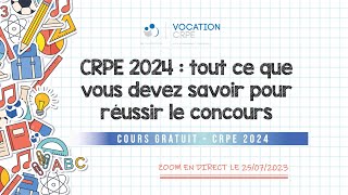 CRPE 2024 ～ TOUT CE QUE VOUS DEVEZ SAVOIR POUR RÉUSSIR LE CONCOURS [upl. by Safko]