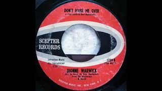 Dionne Warwick  Dont Make Me Over 45 RPM Play [upl. by Sirrom413]