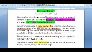 heteroscedasticity econometrics [upl. by Georgette837]